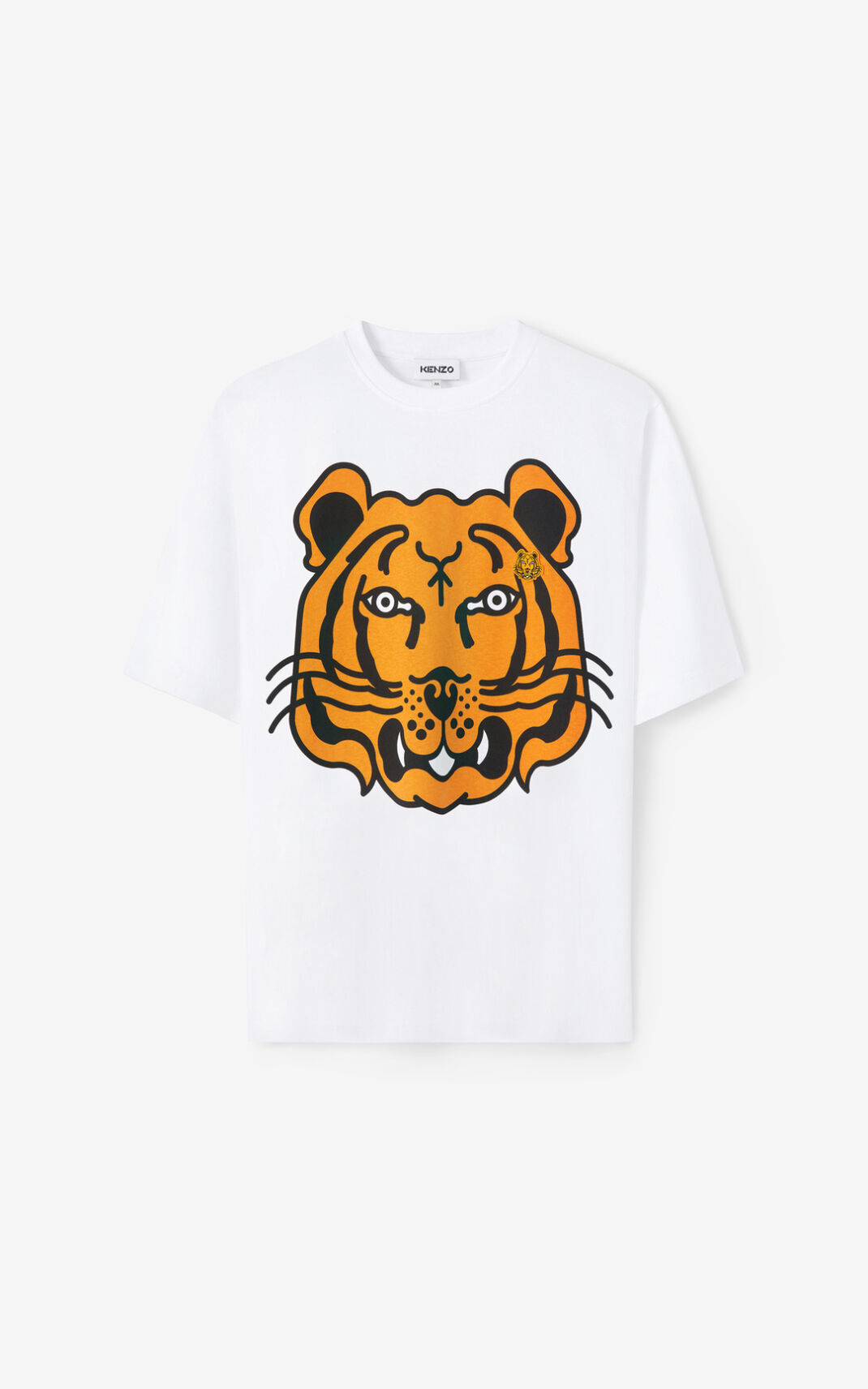 Kenzo K Tiger oversized μπλουζακια ανδρικα ασπρα | GR298756